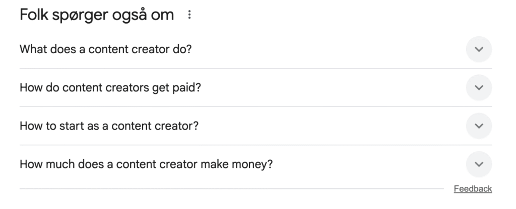 google suggest content cretor