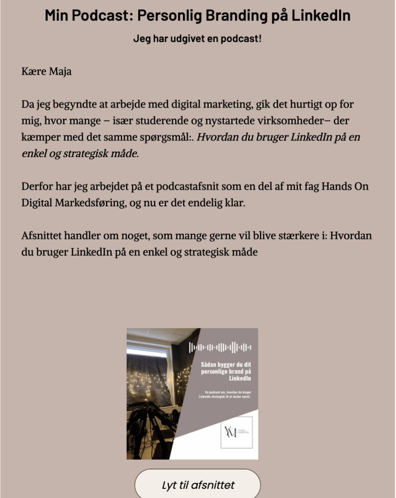 Nyhedsbrev Klaviyo