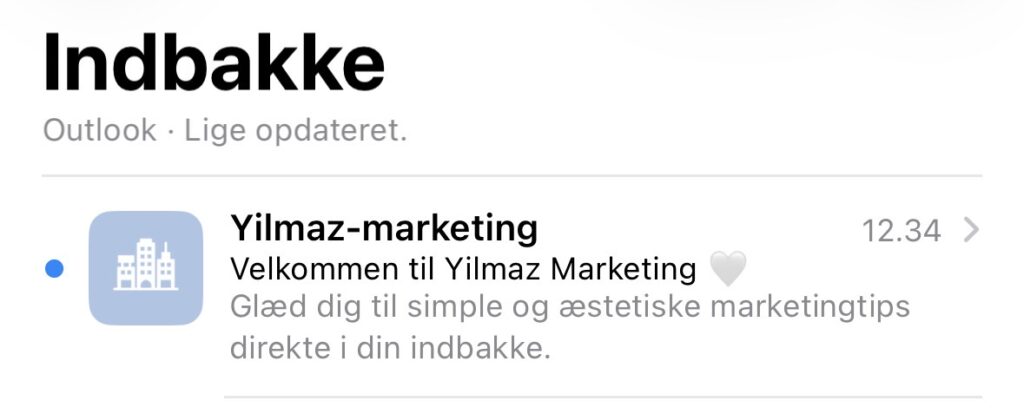 velkomstmail